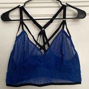 Gently worn sexy blue bralette
